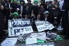Judíos ultraortodoxos protestan contra su posible reclutamiento militar en Jerusalén, Israel