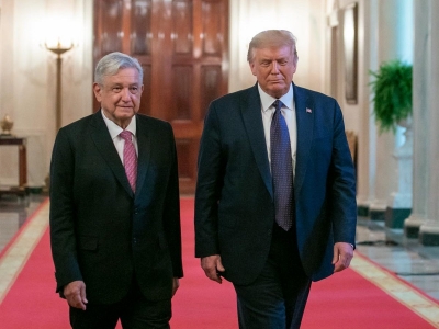 Posible detención de Trump es para que no aparezca en boleta: López Obrador