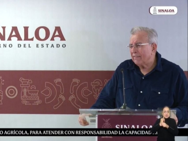 Gobernador Rocha Moya confirma que “narcomantas” tienen relación con los 66 desaparecidos en Culiacán