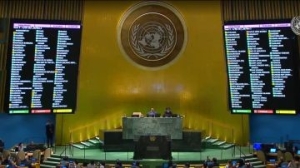 Nueva York: en la ONU 143 países aprueban otorgar derechos a Palestina, pero el Consejo de Seguridad debe aprobarlos