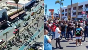 Contra Neto Coppel: músicos de Banda marchan y protestan en Mazatlán frente a los hoteles del empresario por prohibirles tocar su música en la playa