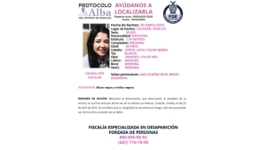 Activan Protocolo Alba para localizar a Guadalupe Aguilar que fue vista por última vez en la colonia Las Huertas