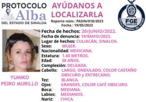 Yumiko, 11 meses desaparecida en Culiacán