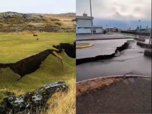 Evacúan a más de 3 mil 500 personas de ciudad costera de Islandia por peligro de erupción masiva