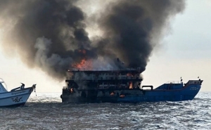 Más de 100 personas saltan al mar tras incendio en Ferry, en el Golfo de Tailandia