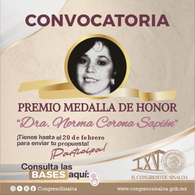 Convocatoria Premio Medalla de Honor