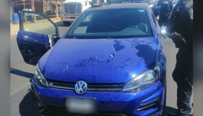 Grupo Interinstitucional asegura veh&iacute;culo con reporte de robo y arma larga tras despojo en Culiac&aacute;n
