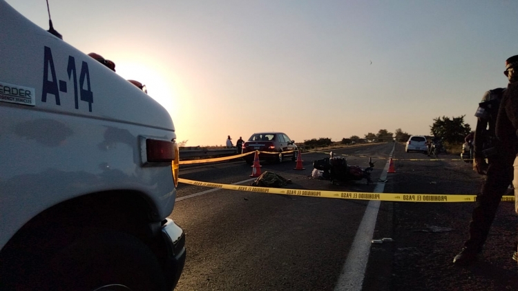 Murió motociclista en accidente automovilístico ocurrido en el Kilómetro 134 en las cercanías de los límites de Elota