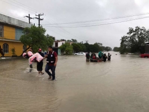 Nuevo León y Tamaulipas sufren inundaciones por la tormenta tropical Hanna