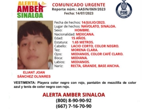 Desaparece un adolescente en Altata, Navolato