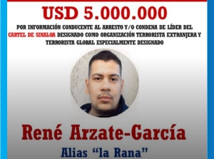5 millones de d&oacute;lares por 'La Rana' y 'Aquiles', del C&aacute;rtel de Sinaloa, ofrece EEUU