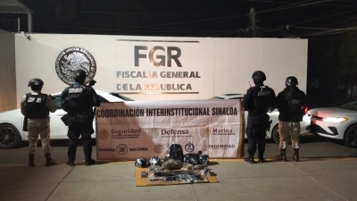 Tras enfrentamiento en Villa Bonita, Culiac&aacute;n, distintas Fuerzas de Seguridad aseguran veh&iacute;culos, un arma larga y municiones