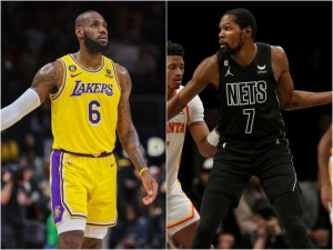 LeBron y Durant lideran votaci&oacute;n para el Juego de Estrellas