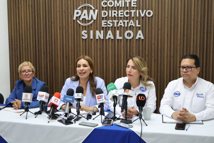 El licenciado Estrada Ferreiro no es nuestro candidato; es un aspirante: Wendy Barajas, presidenta del PAN Sinaloa