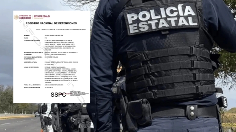 Detienen a &ldquo;P&iacute;o&rdquo; D&iacute;az la FGR y Guardia Nacional en Los Mochis