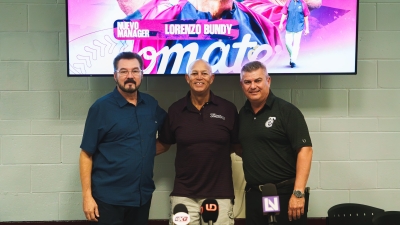 Presentan los Tomateros a Lorenzo Bundy como manager