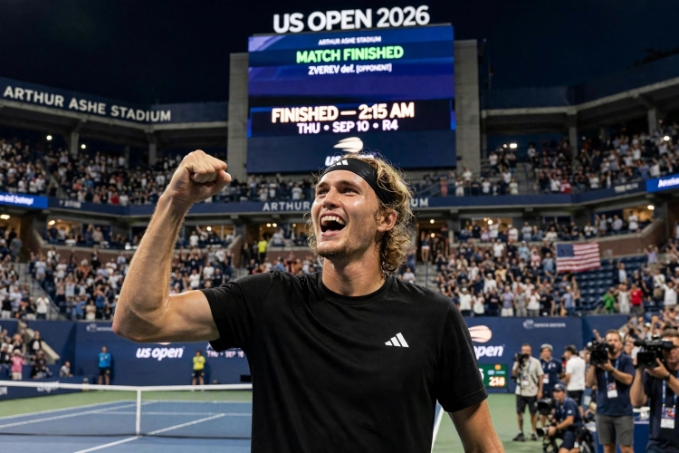 Alem&aacute;n Zverev sufre pero avanza: segundo juego marat&oacute;nico en el US Open 2026