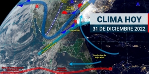 Este fin de a&ntilde;o, nuevo Frente Fr&iacute;o dejar&aacute; lluvias puntuales fuertes en Baja California y Sonora, as&iacute; como vientos fuertes en el Noroeste y Norte del pa&iacute;s