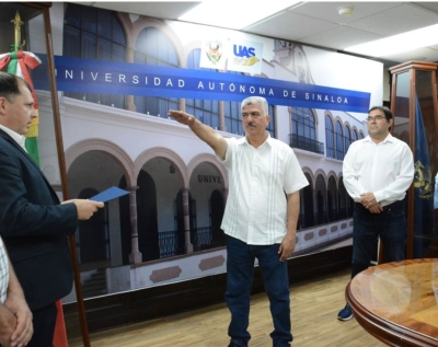 Candelario Ortiz Bueno, nuevo Secretario General de la UAS; sustituye a Robespierre Liz&aacute;rraga, quien ahora es el responsable del despacho de Rector&iacute;a