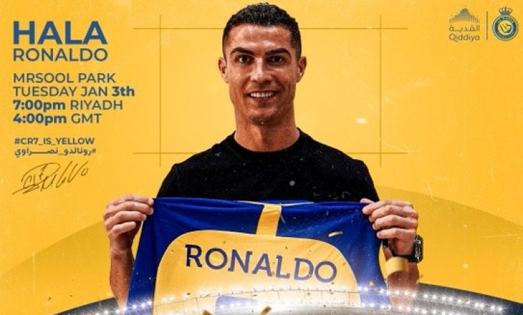 Cristiano Ronaldo jugar&aacute; ahora con equipo &aacute;rabe; ser&aacute; presentado en estadio del club Al Nassr