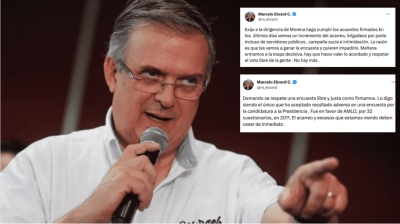Marcelo Ebrard denuncia &ldquo;acarreos&rdquo; y &ldquo;brigadeos&rdquo; previo a la elecci&oacute;n interna de Morena