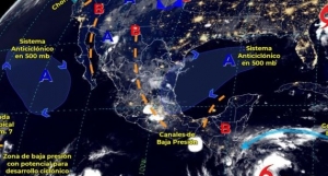 Lluvias fuertes con puntuales muy fuertes (50 a 75 mm) en Durango, Sinaloa, Michoacán, Hidalgo, Chiapas y Yucatán: SMN