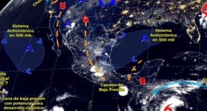 Lluvias fuertes con puntuales muy fuertes (50 a 75 mm) en Durango, Sinaloa, Michoac&aacute;n, Hidalgo, Chiapas y Yucat&aacute;n: SMN