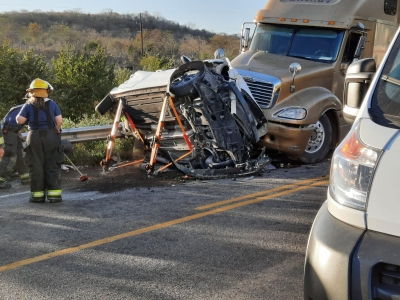 Familia y un conductor sin lesiones tras accidente en la M&eacute;xico 15