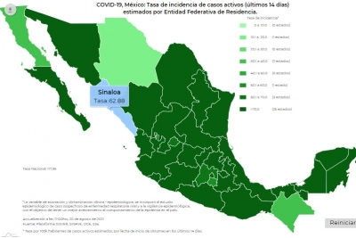 M&eacute;xico report&oacute; 21,897 casos confirmados de Covid-19