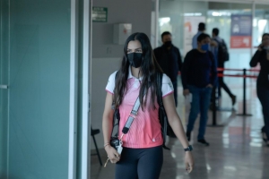 Con el pase ol&iacute;mpico regres&oacute; Yareli Salazar a Sinaloa