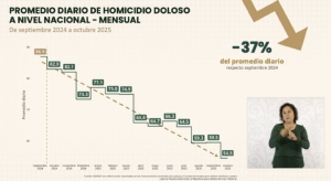 M&eacute;xico: Homicidios dolosos bajan hasta un 37% en el pa&iacute;s