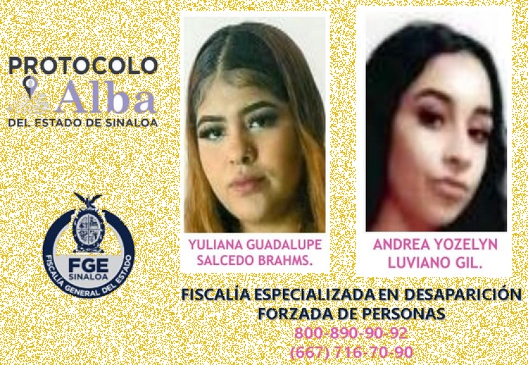 Ayuda a localizar a Yuliana y Yozelyn