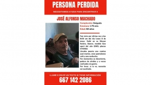 Se pide la colaboraci&oacute;n para la localizaci&oacute;n de Jos&eacute; Alonso Machado de 82 a&ntilde;os de edad