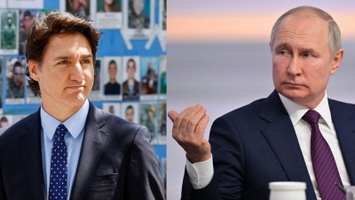 Trudeau visita Kiev y culpa a Rusia por la destrucci&oacute;n de la represa que provoc&oacute; graves inundaciones