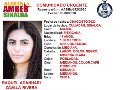 &iexcl;Ayuda a localizar Raquel Adanhari!