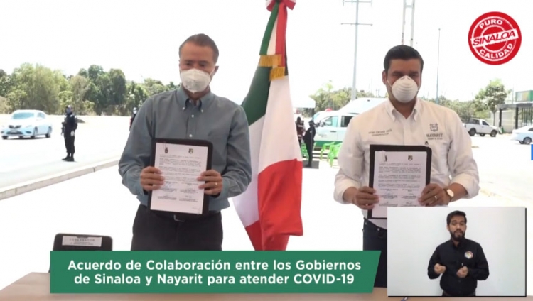 Gobiernos de Sinaloa y Nayarit colocan cerco sanitario contra Covid-19