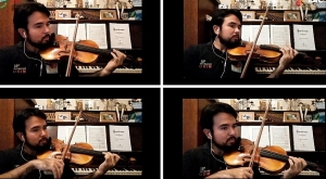 Jacob Tapia interpreta cuarteto para violines de Telemann, en ISIC desde Casa