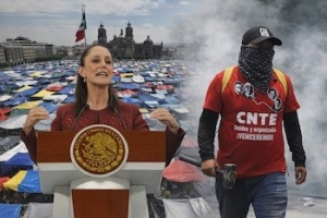 Sheinbaum ya no quiere dialogar directamente con la CNTE; pasa reuniones a Segob y SEP