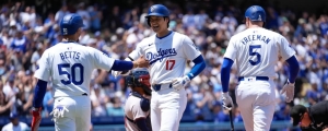 Ohtani se luce con dos jonrones y 4 hits en el juego de los Dodgers ante los Bravos; Los Ángeles gana 5-1