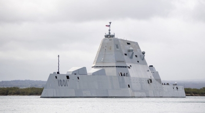 Lanza EEUU el primer destructor de misiles hipers&oacute;nicos clase Zumwalt modernizado de la Naval