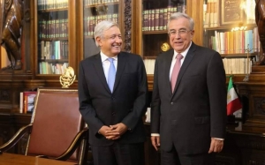 AMLO reitera apoyo a Rocha Moya frente a las demandas de productores de ma&iacute;z sinaloenses