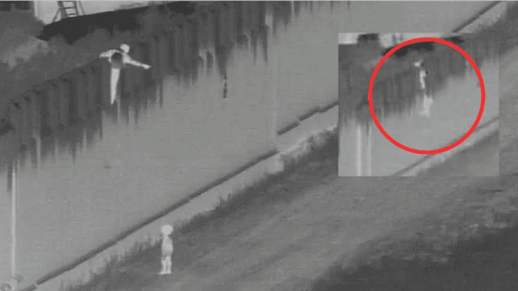Arrojan a ni&ntilde;o desde el muro fronterizo en San Diego, California