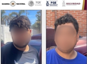 Asegura la Marina a dos civiles con drogas y armas