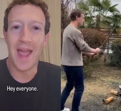 ¡Como Kill Bill! Mark Zuckerberg viajó a Japón y usó katanas