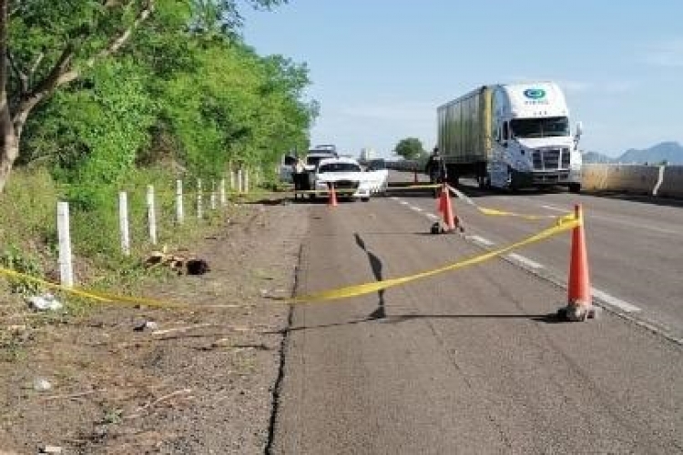 Semidesnuda, hallan asesinada a una mujer a orilla de autopista, en Mocorito