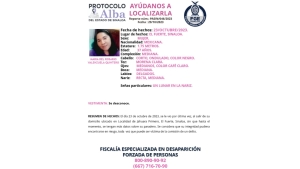 Activan Protocolo Alba para la localización de María del Rosario de 37 años de edad que desapareció en El Fuerte, Sinaloa