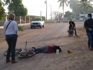 A bordo de su bicicleta matan a balazos a un vecino de Navolato