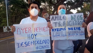 Manifestantes lamentaron actitud del Presidente Obrador por no atenderlos personalmente