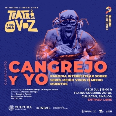 Disfruta del monólogo &quot;Cangrejo y yo&quot; en el Teatro Socorro Astol