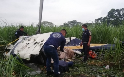 Ca&iacute;da de helic&oacute;ptero en Guatemala deja al menos a cuatro personas muertas